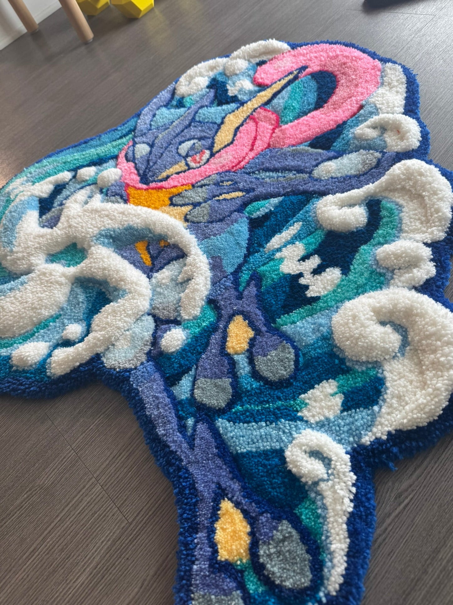 weird blue frog