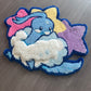 fluffy blue bird