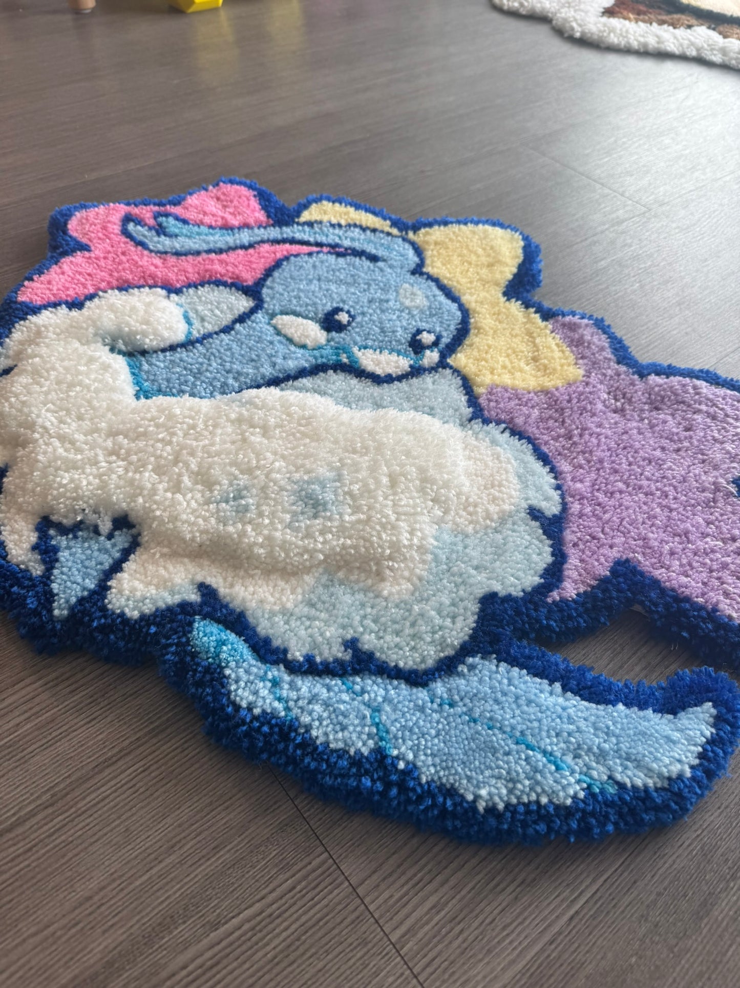fluffy blue bird